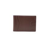 INTAGRA minimalist credit card holder wallet bifold for men brown
